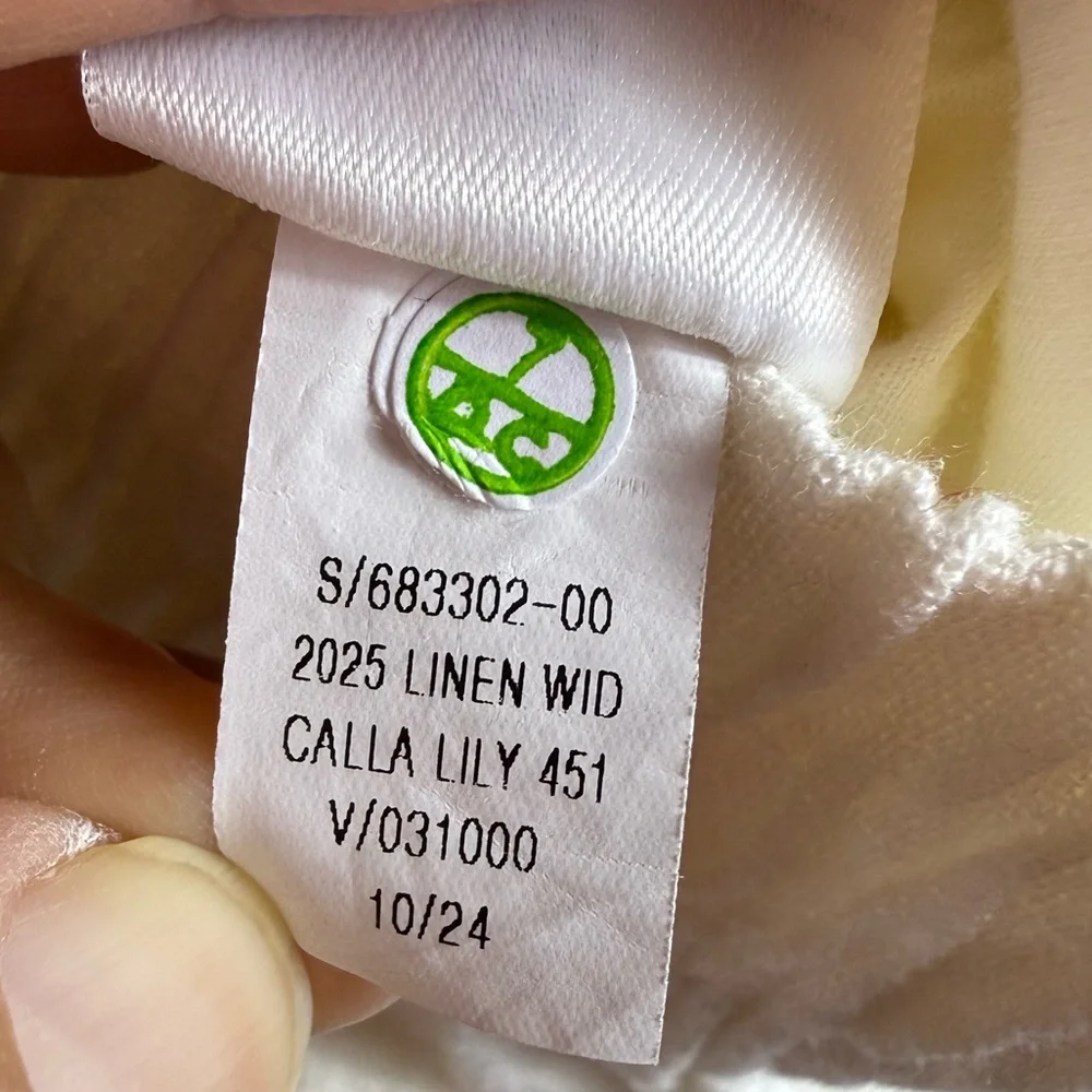 Old‎ Navy Womens Linen Blend Wide Leg Pull-On Pants XXL NWT Calla Lily Ivory